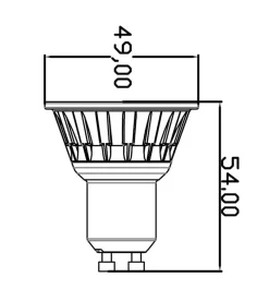 NorDesign Led-Pærer Gu10 Sokkel<Ecolux GU10 LED 7W 2700 Kelvin - Dimbar