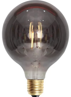 Ms - belysning Dekorpære E27|Led-Pærer E27 Sokkel<Edison E27 globe filament 4W 2200K 125 mm dimbar - Røykfarget