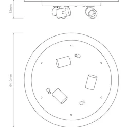 Astro Lighting Kjøkkenbelysning Tak|Taklamper / Takplafonder<Elba Round 450 taklampe