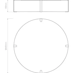 Astro Lighting Kjøkkenbelysning Tak|Taklamper / Takplafonder<Elba Round 600 taklampe