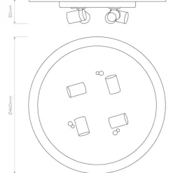 Astro Lighting Kjøkkenbelysning Tak|Taklamper / Takplafonder<Elba Square 500 taklampe