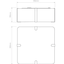 Astro Lighting Kjøkkenbelysning Tak|Taklamper / Takplafonder<Elba Square 350 taklampe
