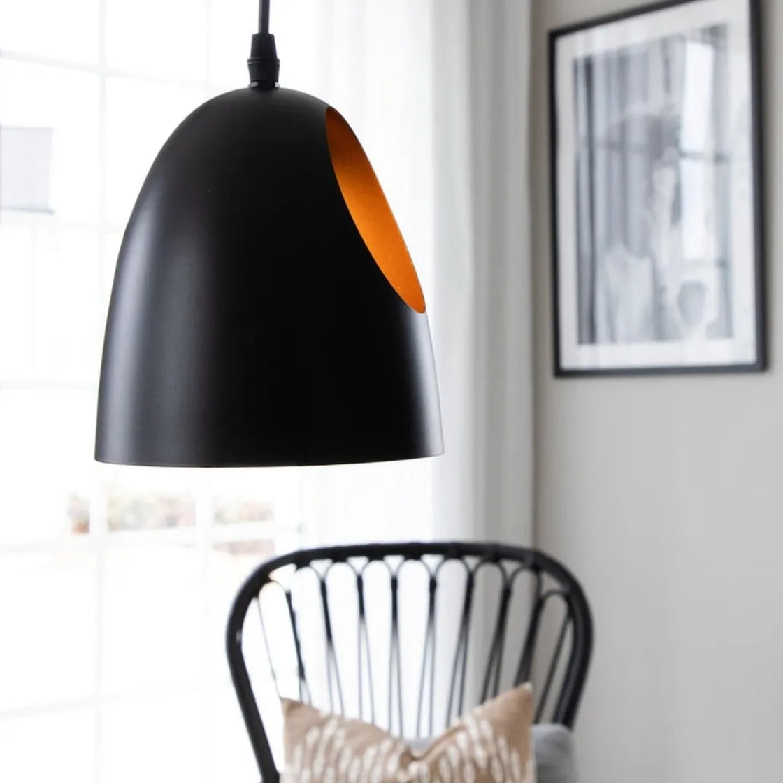 Venture Home Kjøkkenbelysning Tak|Takpendler<Elda takpendel 16 cm - Svart/Kobber