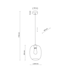 TK Lighting Kjøkkenbelysning Tak|Takpendler<Elio takpendel 20 cm