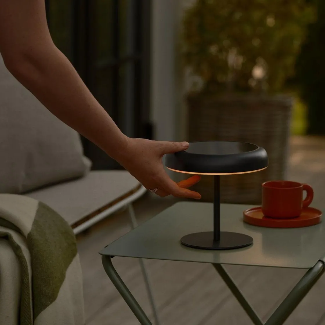 Nordlux Solcellebelysning<Elmer solar bordlampe utendørs 2W 3000 Kelvin IP44 - Solcelle