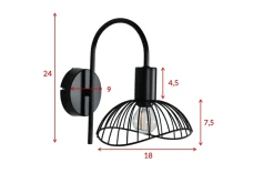 Venture Home Interiørlamper<Elsa buet vegglampe -