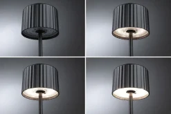 Paulmann Solcellebelysning<Else bordlampe oppladbar via USB eller solcelle 2700 Kelvin IP44