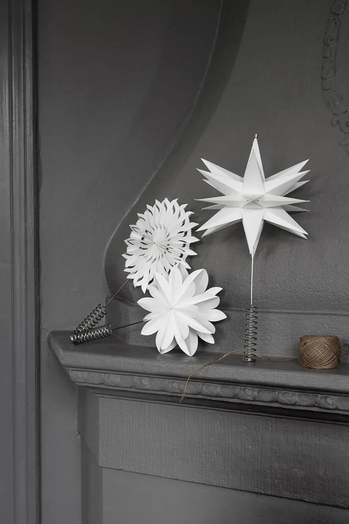 Watt & Veke Adventsstjerner<Elvira top star til juletre