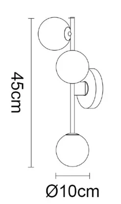 NorDesign Kjøkkenbelysning Tak|Taklamper / Takplafonder<Emrik vegg/tak lampe - Messingfarget/Opal