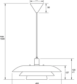 Aneta Lighting Kjøkkenbelysning Tak|Takpendler<Epsilon takpendel 45 cm