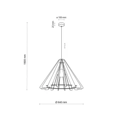 TK Lighting Kjøkkenbelysning Tak|Takpendler<Eris takpendel 65 cm