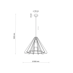 TK Lighting Kjøkkenbelysning Tak|Takpendler<Eris takpendel 50 cm