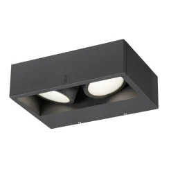 Slv Utelamper Med Opp/Ned Lys<Eskina frame dobbel vegglampe utendørs 27W 3000/4000 Kelvin IP65