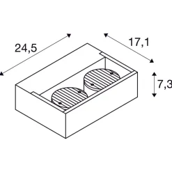 Slv Utelamper Med Opp/Ned Lys<Eskina frame dobbel vegglampe utendørs 27W 3000/4000 Kelvin IP65