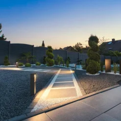 Slv Pullert<Eskina pullert 45 cm 15W 3000/4000 Kelvin IP65