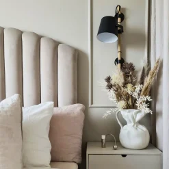 Aneta Lighting Leselamper<Espresso vegglampe - /tre