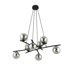 Emibig Kjøkkenbelysning Tak|Takpendler<Essa takpendel 8-lys - Svart/Røykfarget