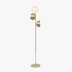 Pacific Lifestyle Interiørlamper Gulv<Estelle gulvlampe 141 cm - Opal/Messingfarget