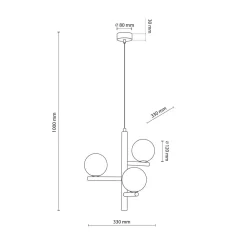 TK Lighting Kjøkkenbelysning Tak|Takpendler<Estera wood takpendel 3-lys