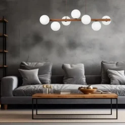 TK Lighting Kjøkkenbelysning Tak|Takpendler<Estera wood takpendel 7-lys