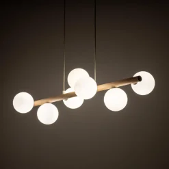 TK Lighting Kjøkkenbelysning Tak|Takpendler<Estera wood takpendel 7-lys