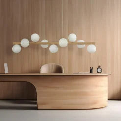 TK Lighting Kjøkkenbelysning Tak|Takpendler<Estera wood takpendel 9-lys