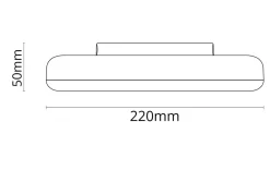 Sg Armaturen As Kjøkkenbelysning Tak|Taklamper / Takplafonder<Etne taklampe 22 cm 11W 3000K -