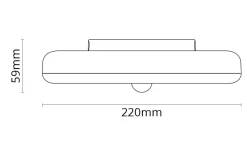 Sg Armaturen As Led-Lyspærer Med Sensor/Skumringsrelé|Kjøkkenbelysning Tak<Etne taklampe 22 cm 11W 3000K PIR Sensor -