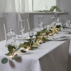 Star Trading Juledekorasjon<Eukalyptus dekorslynge med lys