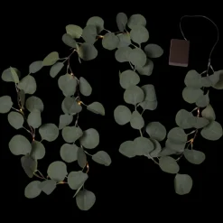 Star Trading Juledekorasjon<Eukalyptus dekorslynge med lys