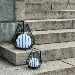 Dyberg Larsen Solcellebelysning<Evesham utendørs lanterne oppladbar liten