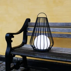 Dyberg Larsen Solcellebelysning<Evesham utendørs lanterne oppladbar stor