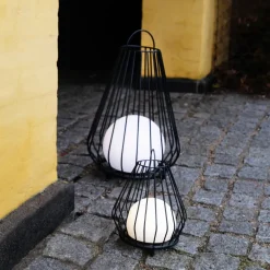 Dyberg Larsen Solcellebelysning<Evesham utendørs lanterne oppladbar stor