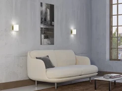 Herstal Interiørlamper<Evoke vegglampe small G9 - Børstet messing/Opal