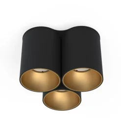 Nowodvorski Kjøkkenbelysning Tak|Spotter & Skinner<Eye tone tripple takspot - Svart/Gullfarget