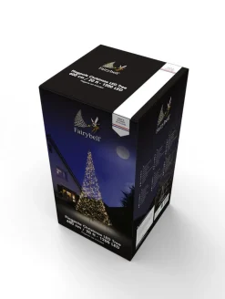 Fairybell Juletrelys & Lysslynger|Julebelysning Til Flaggstang<6 flaggstang julebelysning - 1200 LEDlys - B-vare