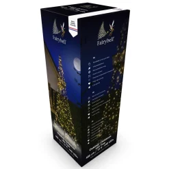 Fairybell Juletrelys & Lysslynger|Julebelysning Til Flaggstang<4 meter belysning med stang 640 LED IP44 utendørs