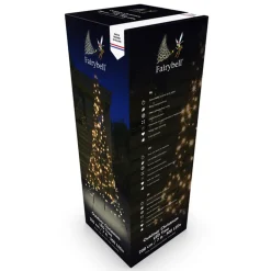 Fairybell Juletrelys & Lysslynger|Julebelysning Til Flaggstang<2 meter belysning med stang 300 LED IP44 utendørs