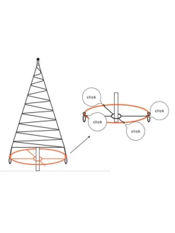 Fairybell Juletrelys & Lysslynger<Flex bunnkors til 6/7/8/10/12 meter