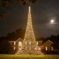 Fairybell Juletrelys & Lysslynger|Julebelysning Til Flaggstang<12M flaggstang julebelysning - 4000 LEDlys