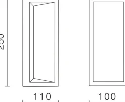 NorDesign Utelamper - Veggskjold / Plafond<Faro 250 vegglampe utendørs Colour Switch 9W IP65 Dimbar - grå