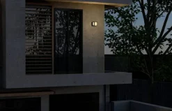 NorDesign Utelamper - Veggskjold / Plafond<Faro 120 vegglampe utendørs Colour Switch 9W IP65 Dimbar - grå