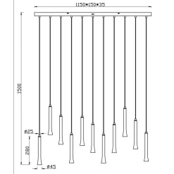 Trio Lighting Kjøkkenbelysning Tak|Takpendler<Fiato takpendel