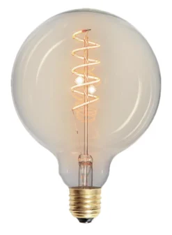 Ms - belysning Dekorpære E27|Led-Pærer E27 Sokkel<Filament E27 spiral globe 125 mm - 4W - Dimbar