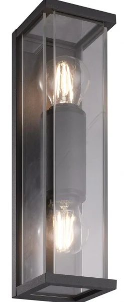 NorDesign Utelamper - Veggskjold / Plafond<Finestra minor duo vegglampe - Antrasitt