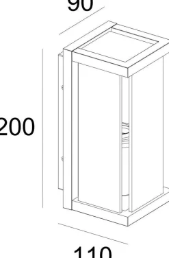 NorDesign Utelamper - Veggskjold / Plafond<Finestra minor vegglampe - Antrasitt