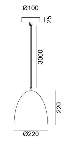 NorDesign Kjøkkenbelysning Tak|Takpendler<Fiola takpendel 22 cm