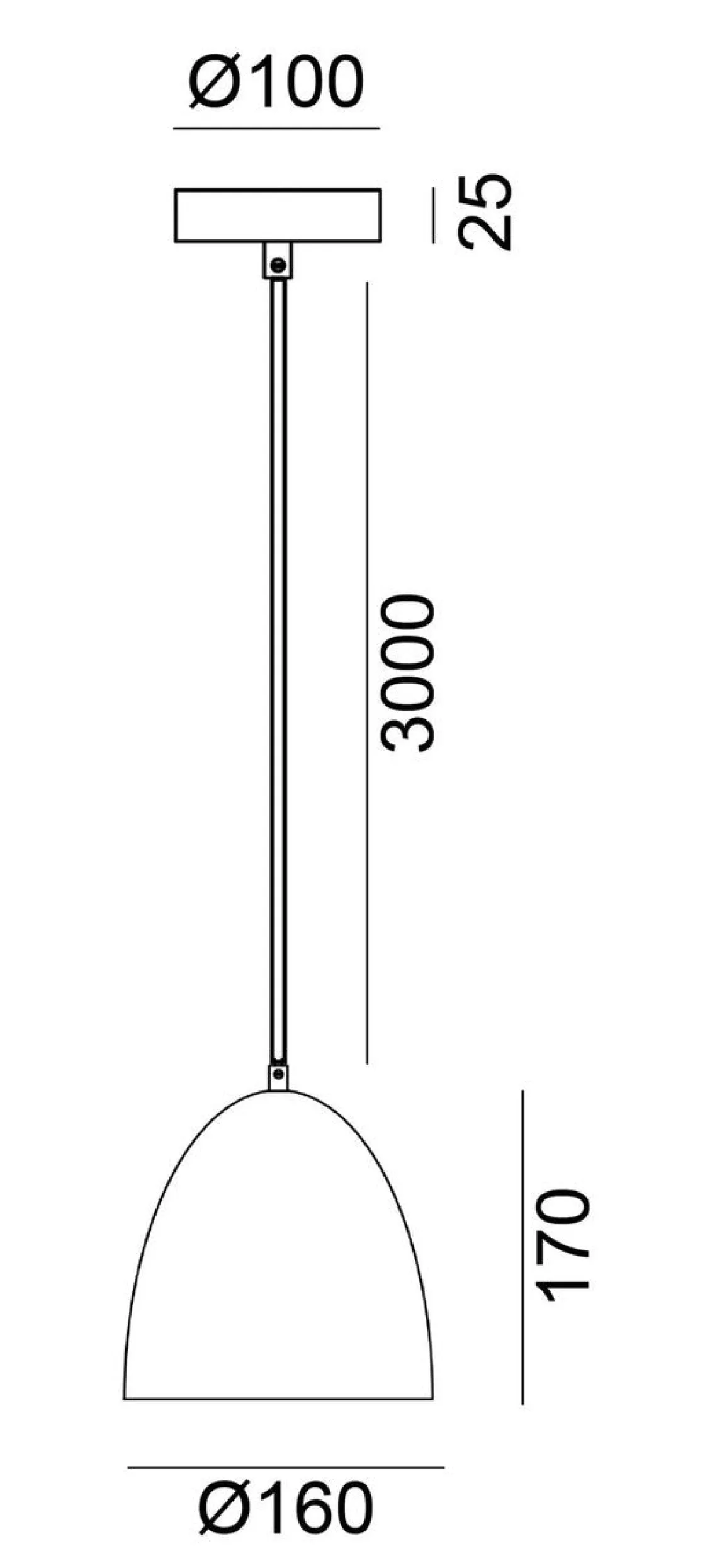 NorDesign Kjøkkenbelysning Tak|Takpendler<Fiola takpendel 16 cm