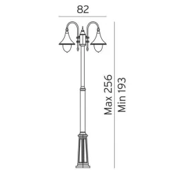Norlys Lightup-Pris|Lyktestolper<Firenze 820
