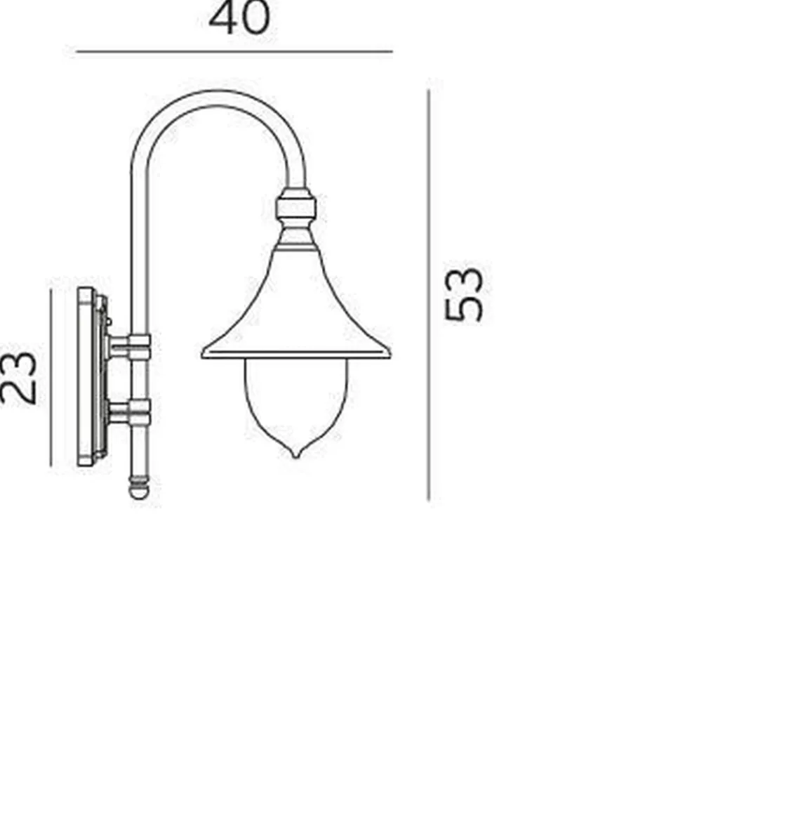 Norlys Lightup-Pris|Utelamper - Klassiske Vegglamper<Firenze 800